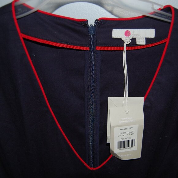NEW BODEN NAVY AND RED SIZE 14 DRESS - Picture 3 of 4